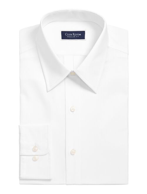 CLUB ROOM Men's Regular Fit Solid Dress Shirt, Created for Macy's