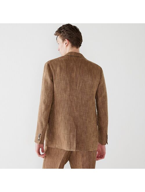 J.Crew Relaxed-fit suit jacket in Italian linen-cotton herringbone