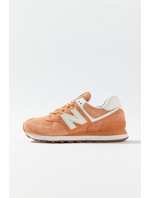 New Balance 574 Suede Low Top Lace Up Walking Sneaker