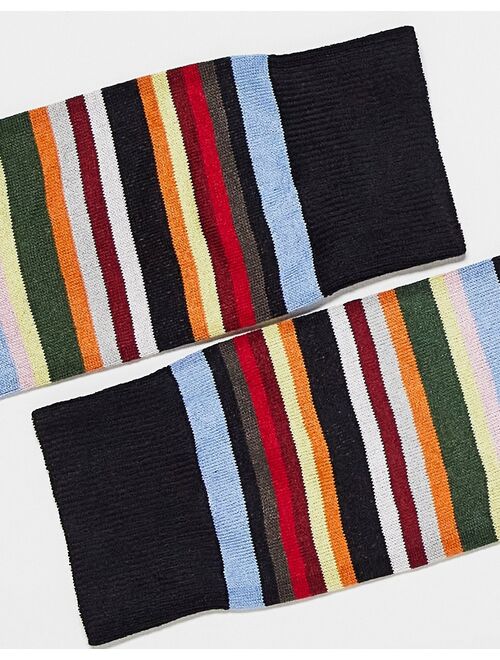 Paul Smith socks with multi stripes