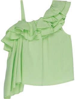 Asymmetrical Ruffle Top (Big Kids)