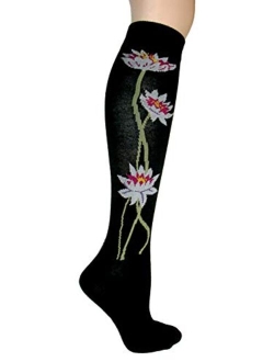 Foot Traffic, Women's Fun Knee High Socks, Fits Women's Shoe Sizes 4-10