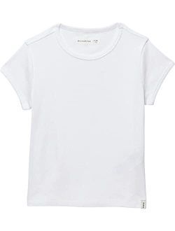 abercrombie kids Short Sleeve Rib Tee Essential - Solid (Little Kids/Big Kids)