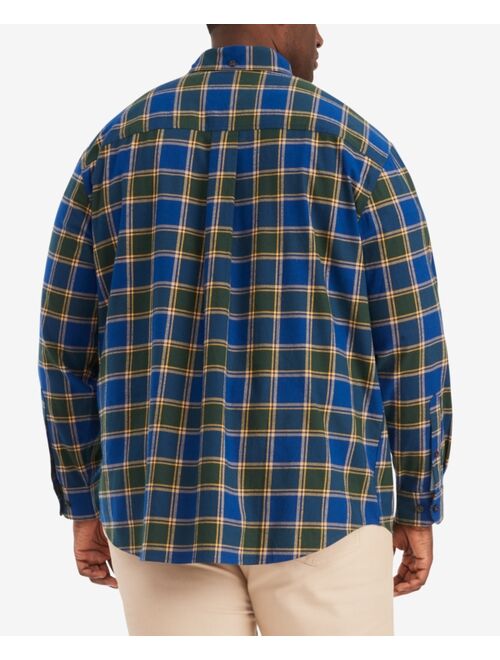 Tommy Hilfiger Men's Big & Tall Blakely Glen Plaid Long-Sleeve Button-Down Shirt