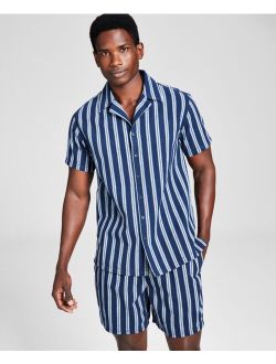 Men's Classic-Fit Button-Down Camp Shirt