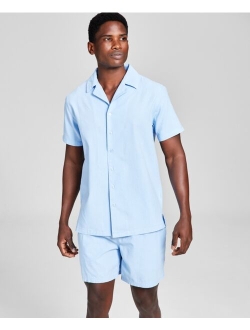 Men's Classic-Fit Button-Down Camp Shirt