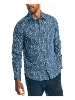 Men's Classic-Fit Pocket Stretch Long-Sleeve Poplin Shirts