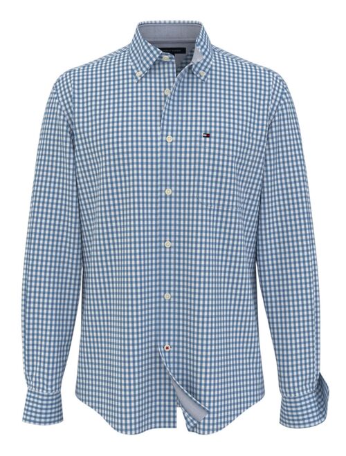 Tommy Hilfiger Men's Big & Tall Classic-Fit Twain Stretch Check Shirt