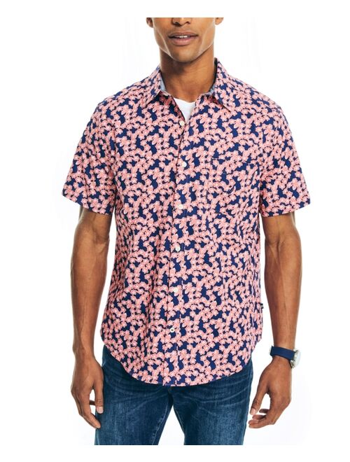 Nautica Men's Classic-Fit Stretch Short-Sleeve Poplin Shirts