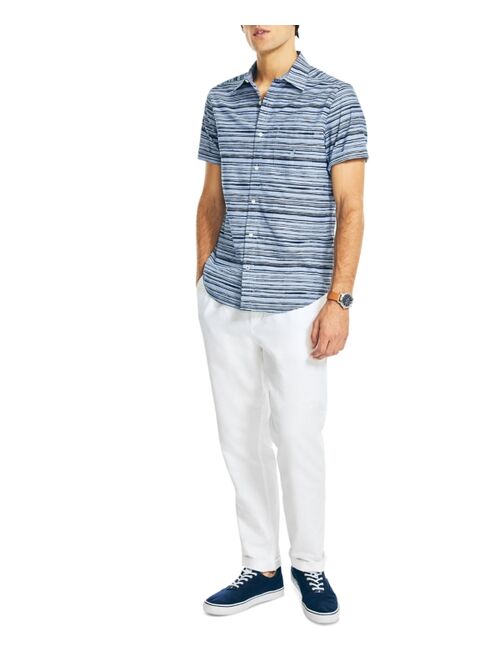 Nautica Men's Classic-Fit Short-Sleeve Striped Shirt