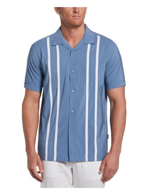 Cubavera Men's Contrasting Panel Short-Sleeve Shirt