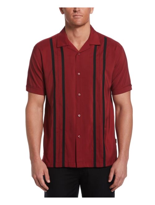 Cubavera Men's Contrasting Panel Short-Sleeve Shirt