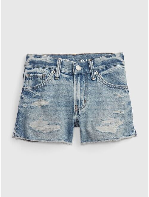 Gap Kids Low Stride Denim Shorts with Washwell