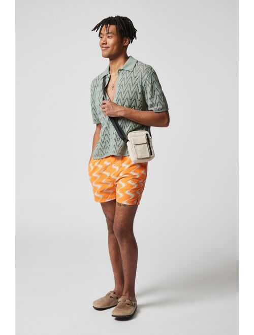 Urban Outfitters UO Squiggle Lines 3 Swim Short