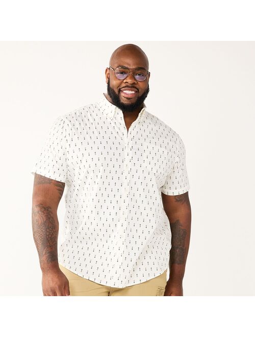 Big & Tall Sonoma Goods For Life Poplin Button-Down Shirt