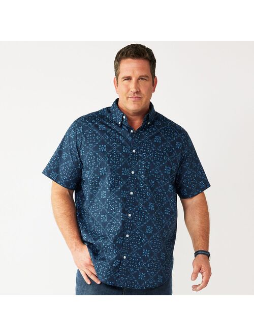 Big & Tall Sonoma Goods For Life Poplin Button-Down Shirt