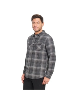 Flannel Plaid Button-Down Shirt