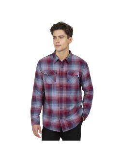 Flannel Plaid Button-Down Shirt