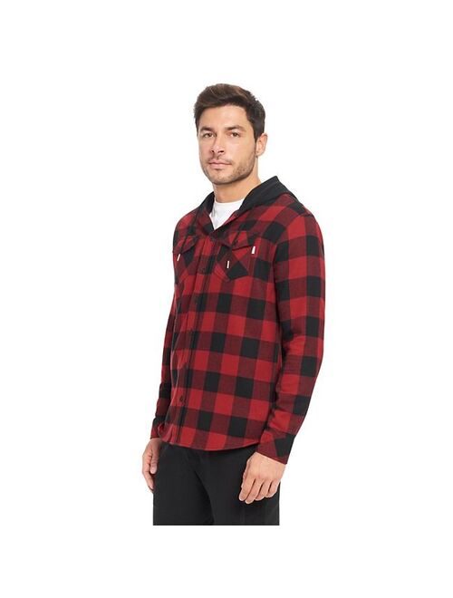 Men's Hurley Plaid Hooded Flannel