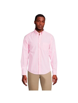 lands end Men's Lands' End Traditional-Fit Essential Lightweight Poplin Shirt