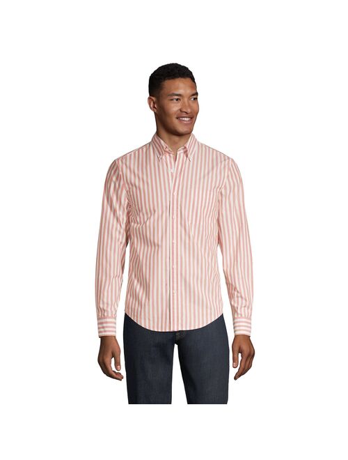 lands end Men's Lands' End Traditional-Fit Essential Lightweight Poplin Shirt