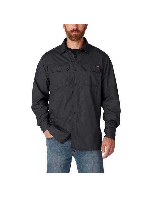 Men's Dickies FLEX Relaxed-Fit Ripstop Flannel Button-Down Shirt