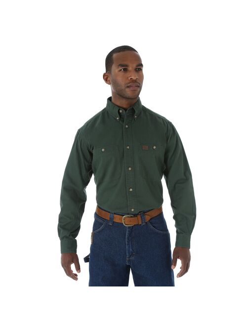 Men's Wrangler RIGGS Workwear Twill Button-Down Shirt