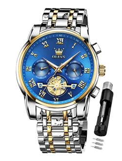 Mens Watches Chronograph Business Dress Quartz Stainless Steel Waterproof Luminous Date Wrist Watch