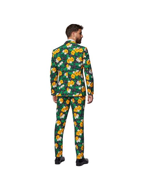 Men's OppoSuits Tropical Treasure Flower Novelty Suit & Tie Set