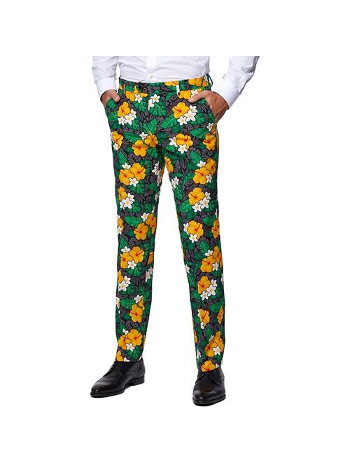 Men's OppoSuits Tropical Treasure Flower Novelty Suit & Tie Set