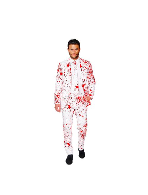 Men's OppoSuits Zombiac Modern-Fit Halloween Costume Zombie Novelty Suit & Tie Set