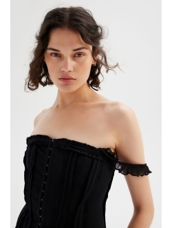 UO Hollie Seamed Strapless Corset Top