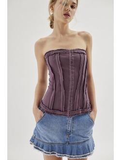 UO Hollie Seamed Strapless Corset Top