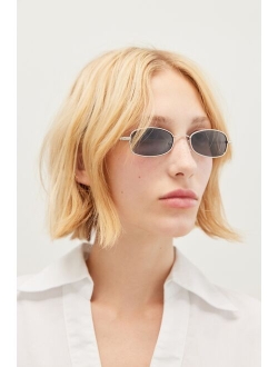 River 90s Slim Rectangle Sunglasses