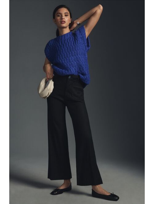 Maeve The Colette Cropped Wide-Leg Linen Pants