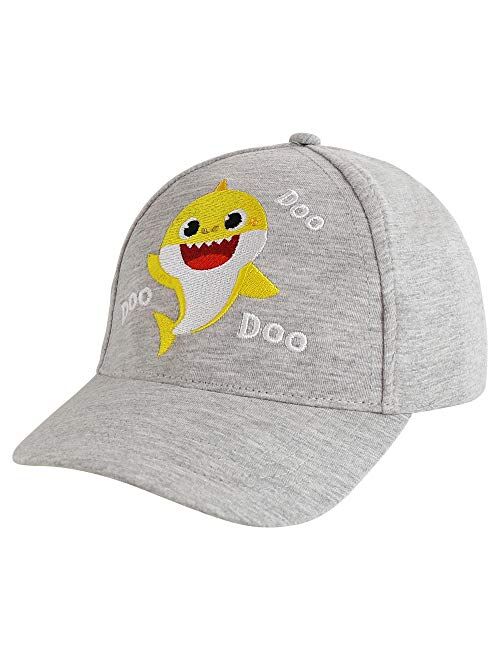 Nickelodeon Little Toddler Hat for Boys Ages 2-4, Baby Shark Kids Baseball Cap 3D Design Fin