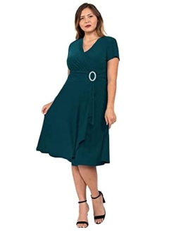 Women's Size One-Piece Ring Dress Plus