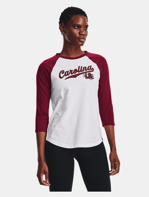 Under Armour Women's UA Performance Cotton Collegiate Baseball T-Shirt