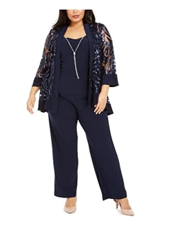 Formal Plus Size Jacket Pant Suits