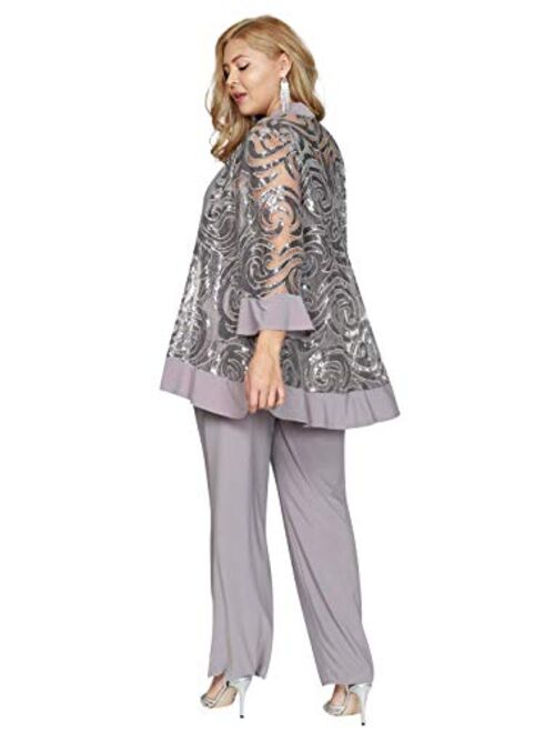 R&M Richards Formal Plus Size Jacket Pant Suits