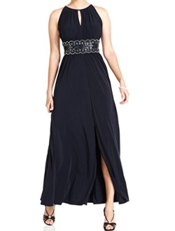 Women's Beaded Waist Gown