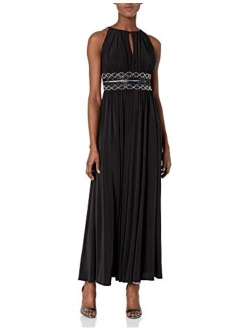 Women's Beaded Waist Gown