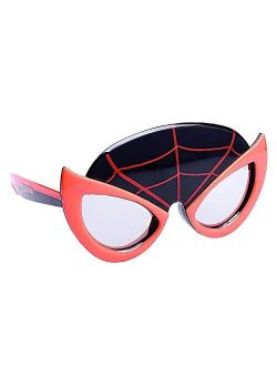 Sun-Staches SG3405 Officially Licensed Lil' Characters Spiderman Mile Morales, Black, Red, One Size