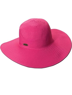 Women's Ribbon Floppy Packable Sun Hat, 4" Big Brim