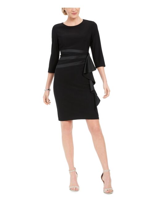 R&M Richards R & M RICHARDS Ruffled Sheath Dress