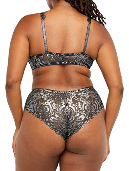 Savage x Fenty Womens Sharp Dresser Lace Brazilian Panty