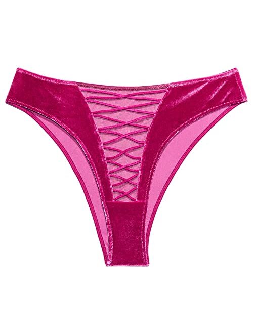 Savage x Fenty Womens Velvet Vixen Brazilian Panty