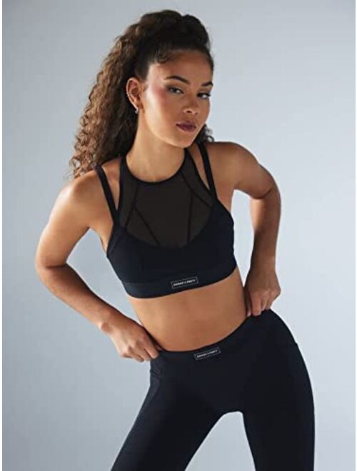 Savage x Fenty Womens Lineup Medium-Impact Mesh Sports Bra