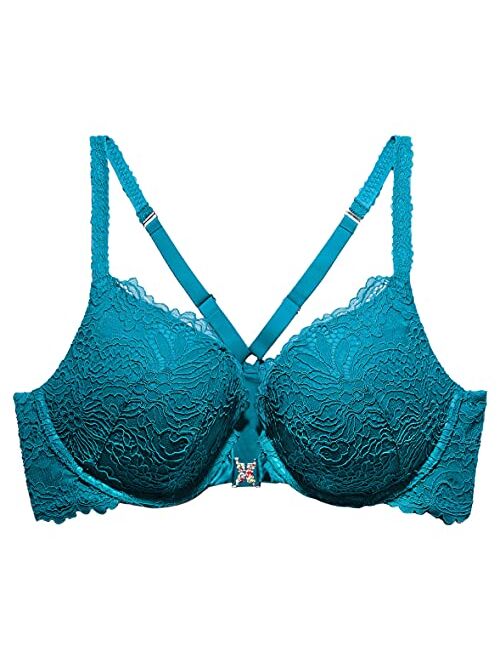 Savage X Fenty, Women's, Romantic Corded Lace Front-Closure Push Up Bra