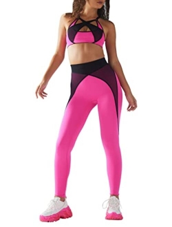 Womens X Mesh High-Waist Legging